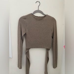 open back long sleeve